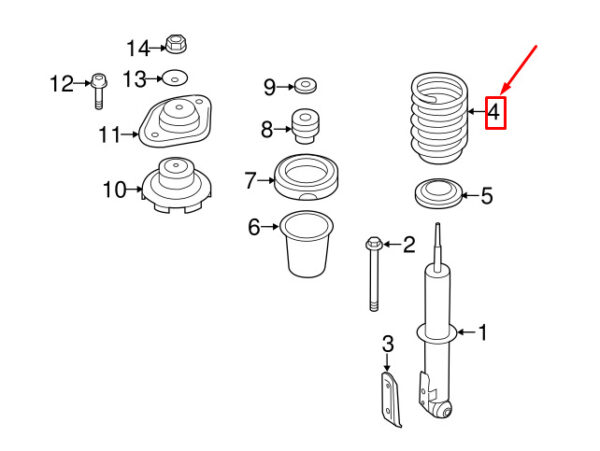 MINI CONVERTIBLE R57 REAR COIL SPRING 33536777194 6777194 NEW GENUINE - Image 4