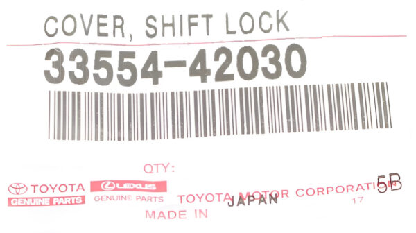TOYOTA 06-12 RAV4 |11-16tC ATM Shift Release Button Cover Genuine 3355442030 - Image 3