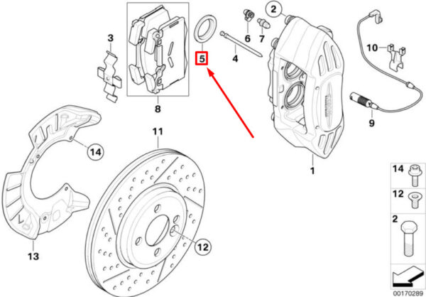 NEW OEM MINI CLUBMAN R55 FRONT BRAKE JCW CALIPER SET 34106784593 GENUINE - Image 5