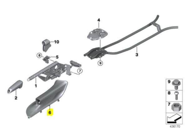 New ORIGINAL BMW E90-E93 Black Leather Handbrake Lever Cover RHD 7155625 OEM