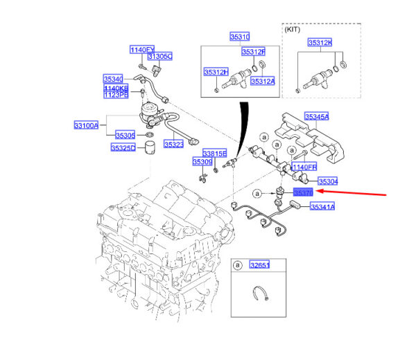 353402G710 Hyundai Santa Fe MK3 DM Pressure Sensor 353402G710 NEW ORIGINAL