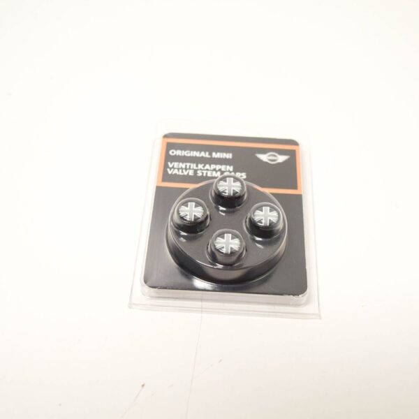 MINI Cooper R57 Wheel Valve Stem Black JACK Caps 4 X 36122182347 NEW GENUINE - Image 4