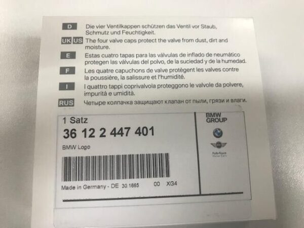 ORIGINAL BMW 36122447401 Tyre Air Valve Caps - Image 5