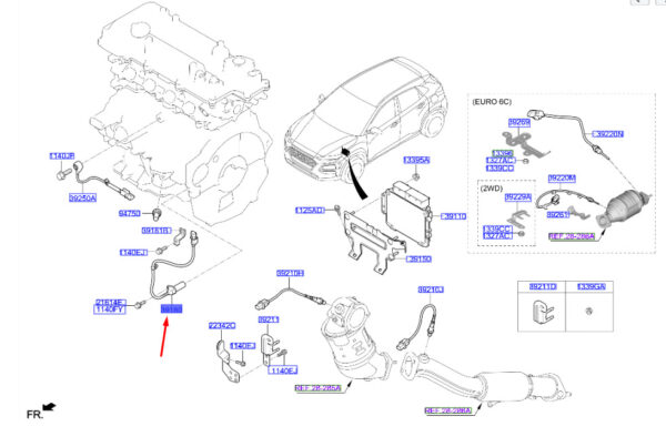 Hyundai Kona MK1 Crankshaft Position Sensor 391802B080, NEW, ORIGINAL - Image 5