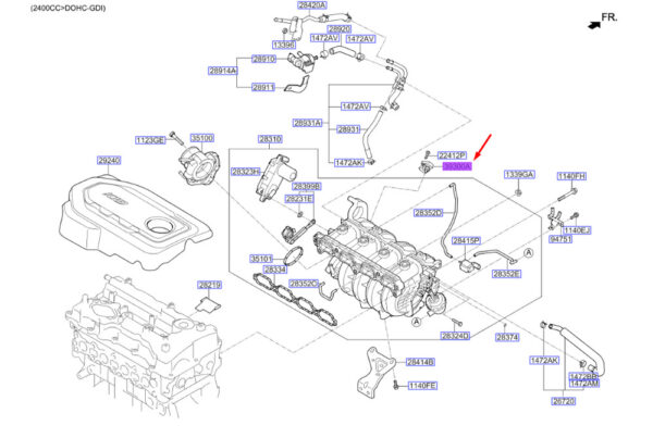 393002B000 Kia Sportage QL MK4 MAP Sensor 393002B000 NEW ORIGINAL