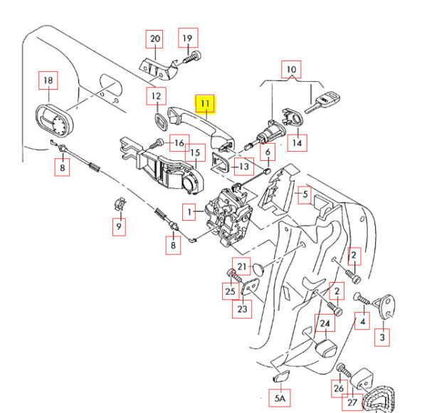 NEW ORIGINAL OEM 3B0837207GGRU