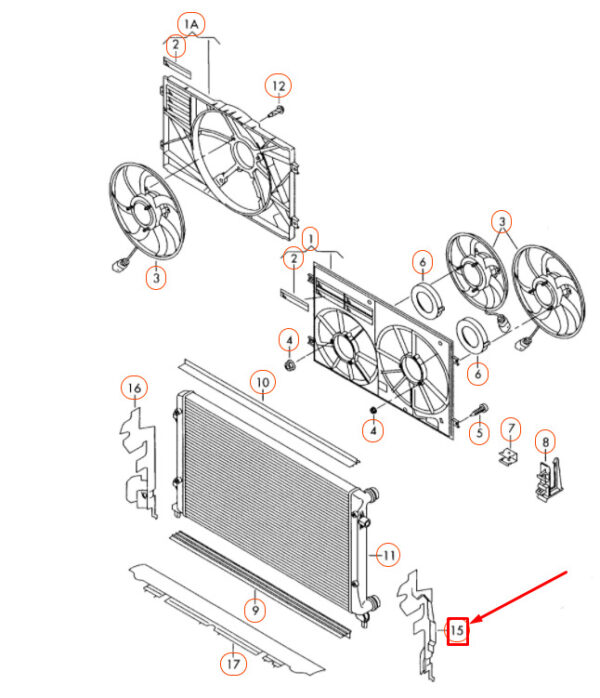NEW GENUINE OEM 3C0121283B