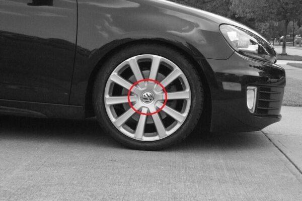 VW Golf MK5 R32 Diamond Silver Center Wheel Hub Cap 3C0601149R8Z8 Genuine