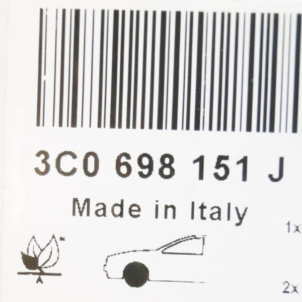 NEW VOLKSWAGEN CC 358 BRAKE PAD SET KIT 3C0698151J GENUINE
