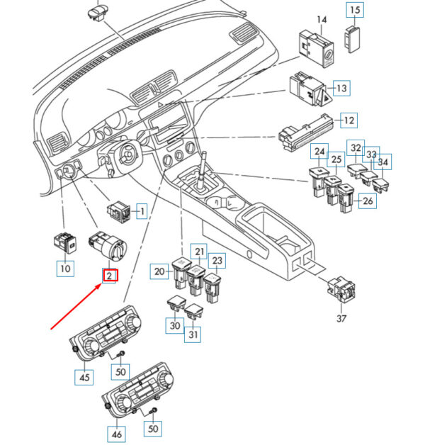 NEW GENUINE OEM 3C0941431BREH