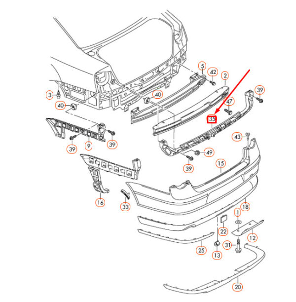 NEW GENUINE OEM 3C5807861