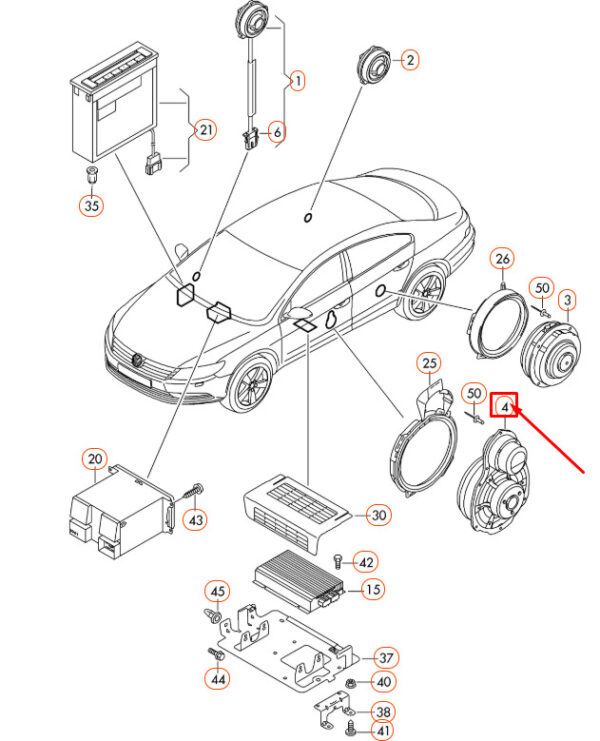 NEW OEM ORIGINAL 3C8035454