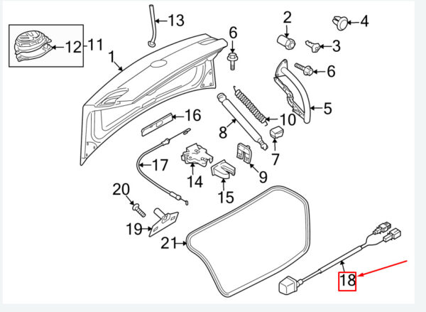 NEW VW PASSAT B7 36 REAR VIEW CAMERA 3C8980551A ORIGINAL - Image 4
