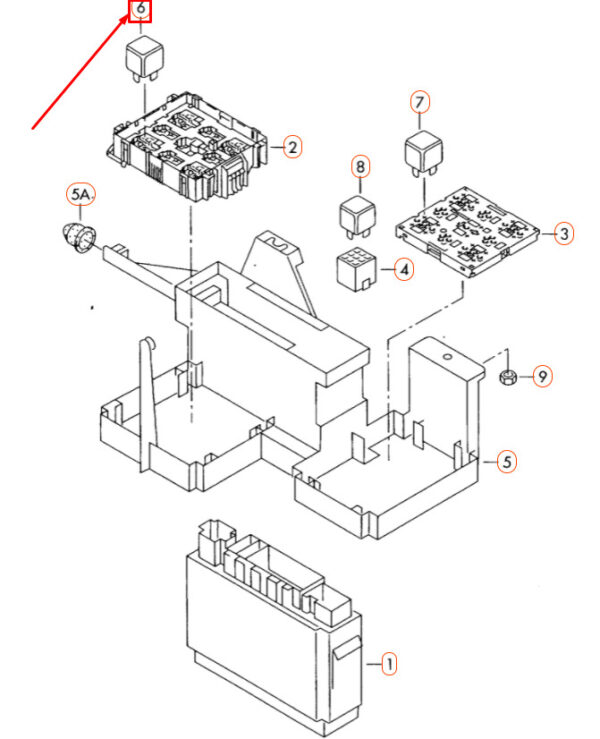 NEW VOLKSWAGEN TOUAREG 7L MK1 BATTERY RELAY LHD 3D0906383 ORIGINAL - Image 4