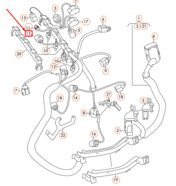 NEW AUDI A1 8X HOUSING CONTACT HOUSING 3PIN 3D0973703 - Image 3