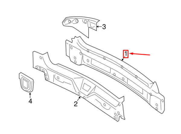 MINI COUNTRYMAN R60 REAR APRON OUTER PANEL REAR PANEL 41009805617 GENUINE - Image 5