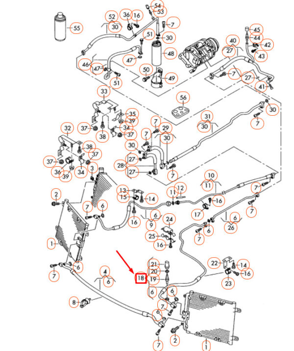 New AUDI R8 42 A/C Refrigerant Pipe LHD 423260704A - Image 4