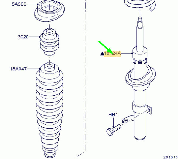 NEW FORD FOCUS MK1 FRONT RIGHT SHOCK ABSORBER 4417803 2M5V-18145-AA ORIGINAL - Image 3