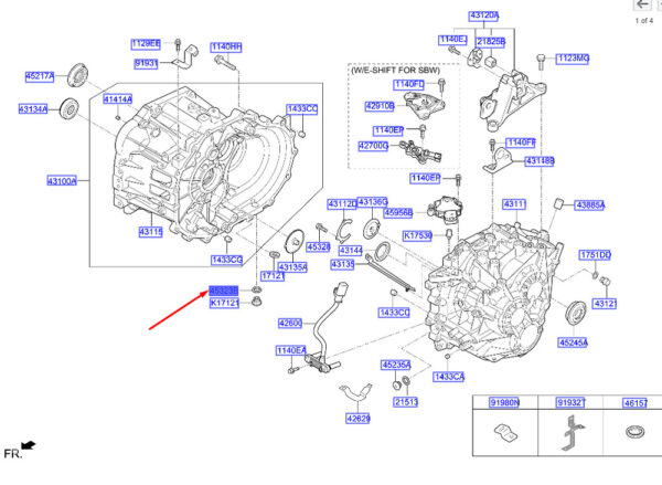 4532339000 HYUNDAI TUCSON NX4 Transmission Magnetic Plug Gasket 4532339000 NEW GENUINE