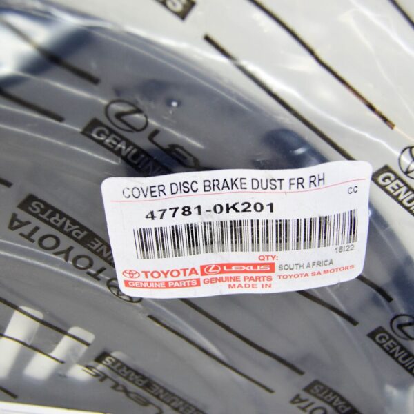 TOYOTA HILUX VIII Front Right Brake Disc Protection 477810K201 NEW GENUINE - Image 6