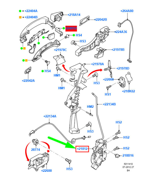 NEW GENUINE OEM 4892360 NEW FORD FOCUS MK2 FRONT RIGHT DOOR LOCK LHD 3M5A-R21812-AM 4892360 ORIGINAL