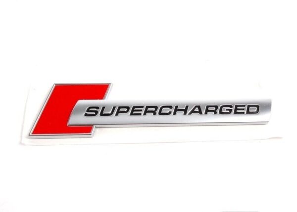 Audi A6 A7 Chrome Supercharged Side Badge Emblem Genuine 4F0853601A2ZZ - Image 3