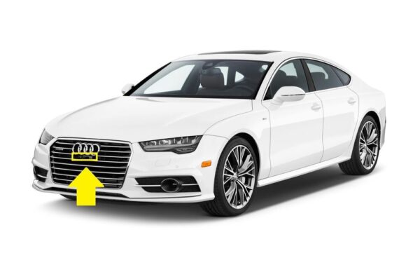 Audi Front Frame Mount Camera Cover Gloss Black Genuine 4G08 - Image 3