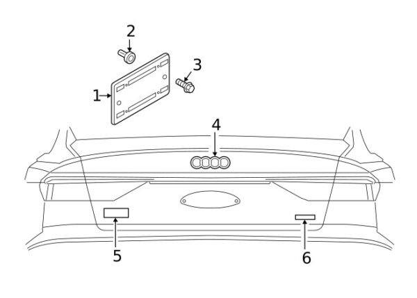 Audi Audi e-tron GEA Trim for Satin Plate Black Original 4KE8271139B9 - Image 5