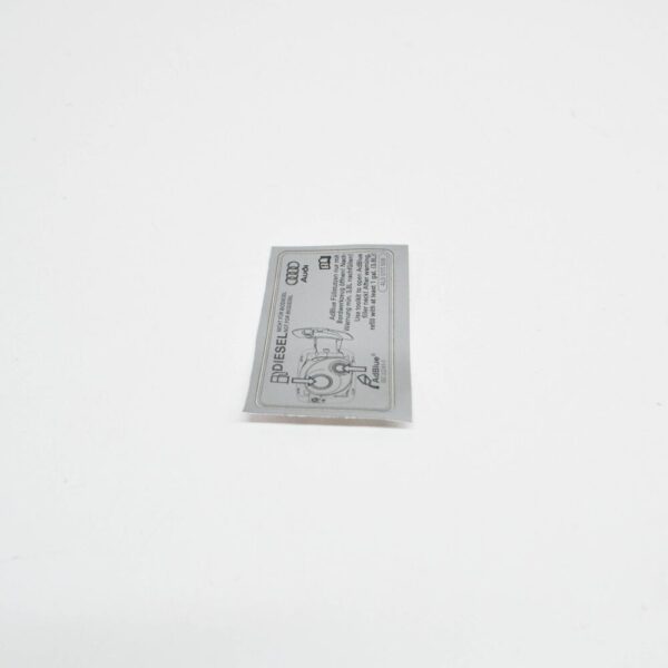 NEW AUDI Q5 8R ADBLUE WARNING STICKER 4L0010508 ORIGINAL - Image 4
