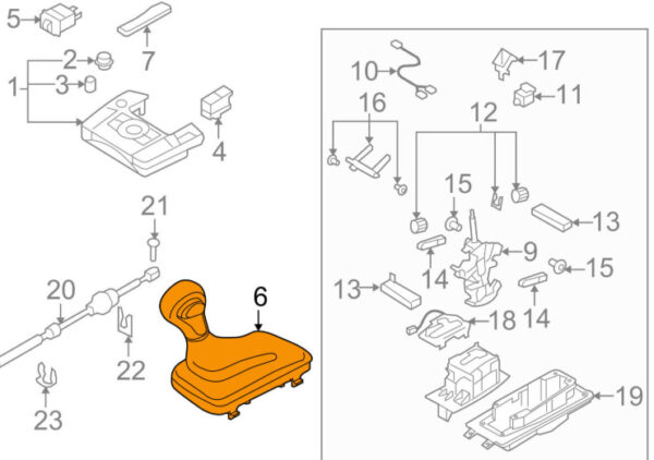 Audi Q7 4L Automatic Switching Button LHD 4L1713139AKQPY NEW ORIGINAL - Image 3