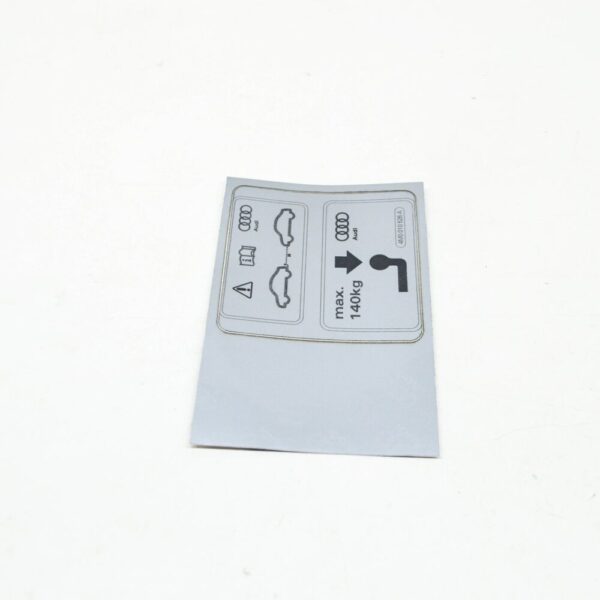 Audi Q7 4M Trailer Operation Sticker 4M0010526A NEW - Image 4