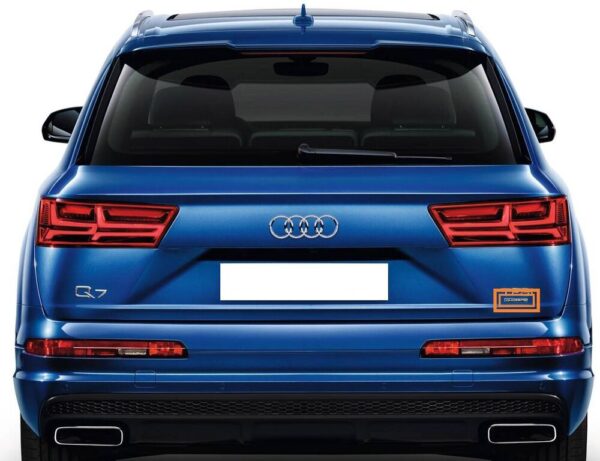 Audi Q7 16-17 Rear Trunk Cover Emblem "FOUR" Chrome Orig - Image 3