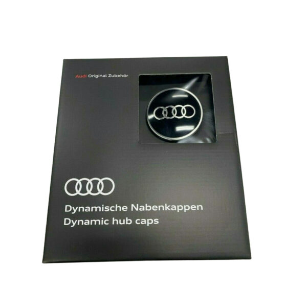 Audi Dynamic Original Black Rotary Center Hub Cap 4M8071006A - Image 4