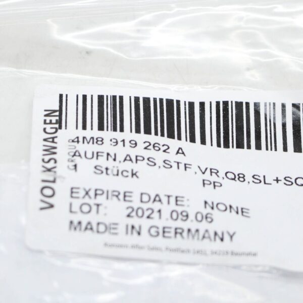 Audi Q8 Parktronic holder front bumper right 4M8919262A NEW ORIGINAL