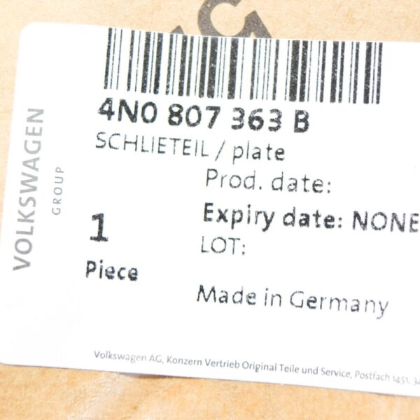 Audi A8 4N D5 rear bumper left locking element 4N0807363B NEW REAL