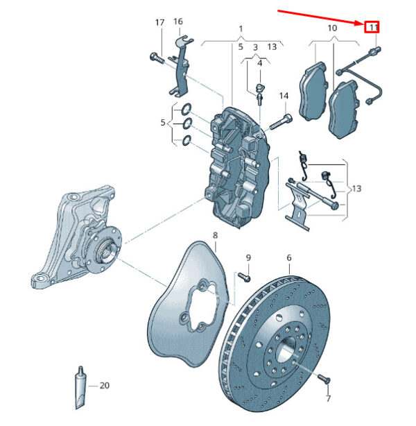 NEW ORIGINAL OEM 4S0615437B