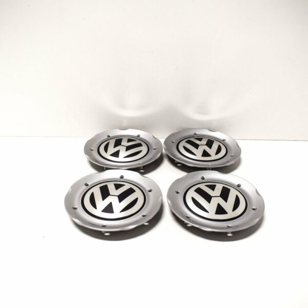 OEM VOLKSWAGEN BEETLE WHEEL CENTER HUB CAP 4PCS 16" 1C0601149MGRB GENUINE - Image 5