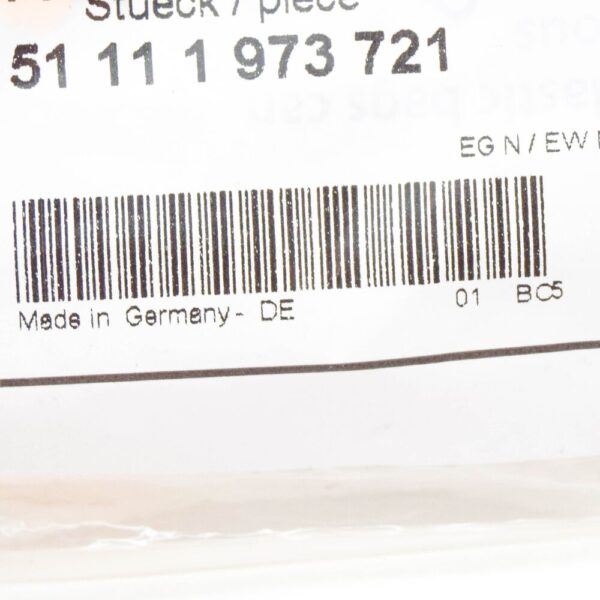 BMW 5 F10 front bumper towing hook retaining belt 51111973721 1973721 NEW
