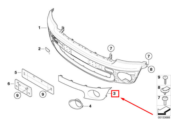 NEW GENUINE OEM 51112755688 2755688