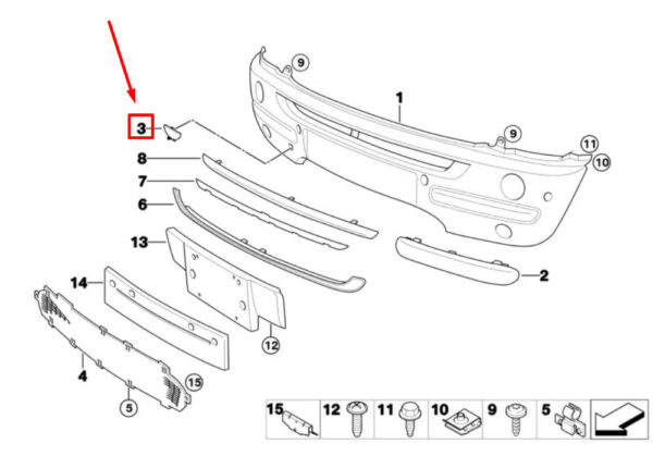 NEW OEM ORIGINAL 51117048253