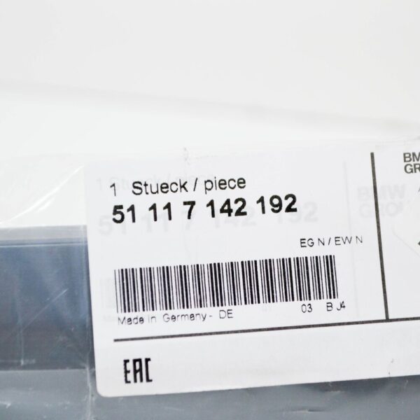 BMW 7 E65 Front Right Bumper Bar 51117142192 2005 NEW