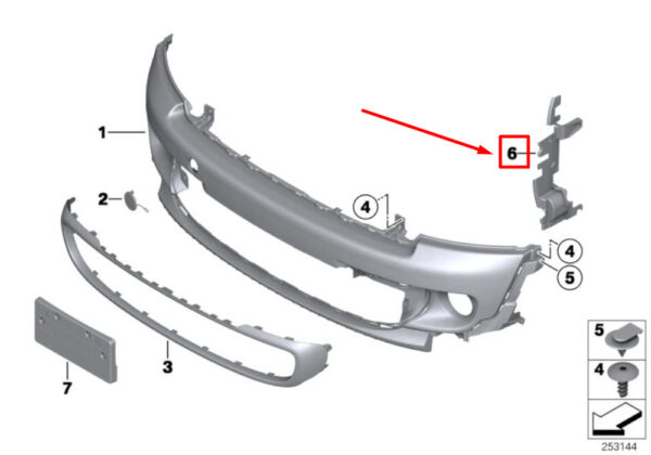 NEW MINI COOPER S CONVERTIBLE R57 LCI FRONT AIR LEFT CHANNEL 7255127 51117255127 - Image 4
