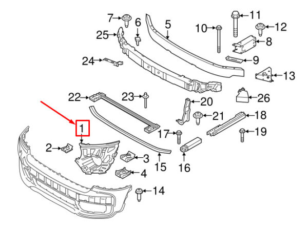 MINI COUNTRYMAN F60 FRONT LEFT LIGHT BRACKET 51117390507 NEW GENUINE - Image 5