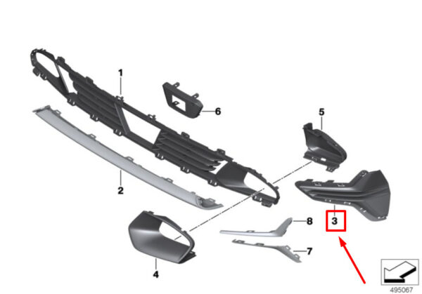 NEW ORIGINAL OEM 51117464275