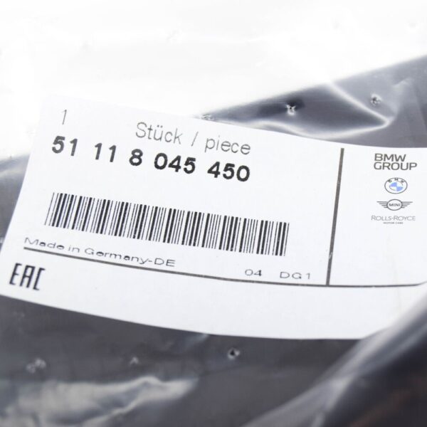 2010 BMW 1 E88 Right Fog Light Grille M Sport 51118045450 8045450 New ORIGINAL
