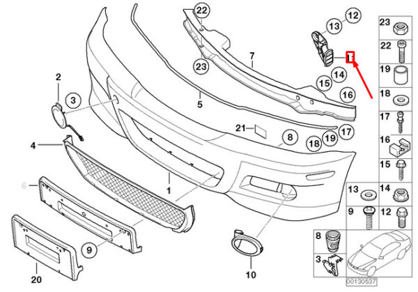 NEW GENUINE OEM 51 11 8 195 296