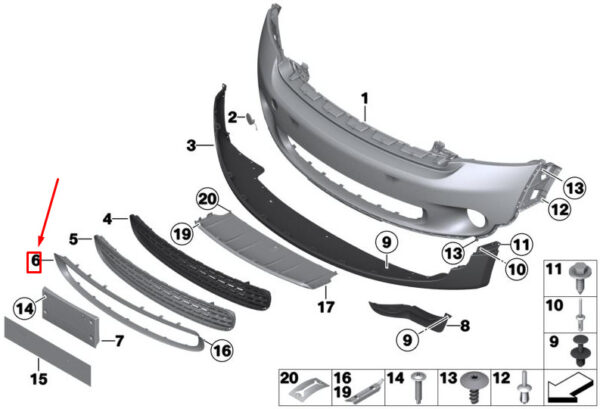 NEW ORIGINAL OEM 51119804005