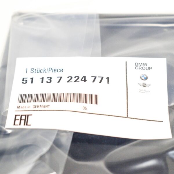 BMW 6 F12 Front Bumper Number Plate Holder Bracket 51137224771 NEW ORIGINAL