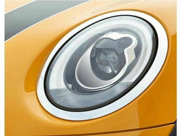 New Genuine Mini F55 F56 F57 Front Left Right Chrome Headlight Surround Trim Set - Image 5