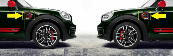 New Genuine MINI F60 Countryman JCW ALL4 Set Of JCW Side Marker Trims Left+Right